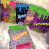 Goosebumps Acrylic Glitter Drip Notebook